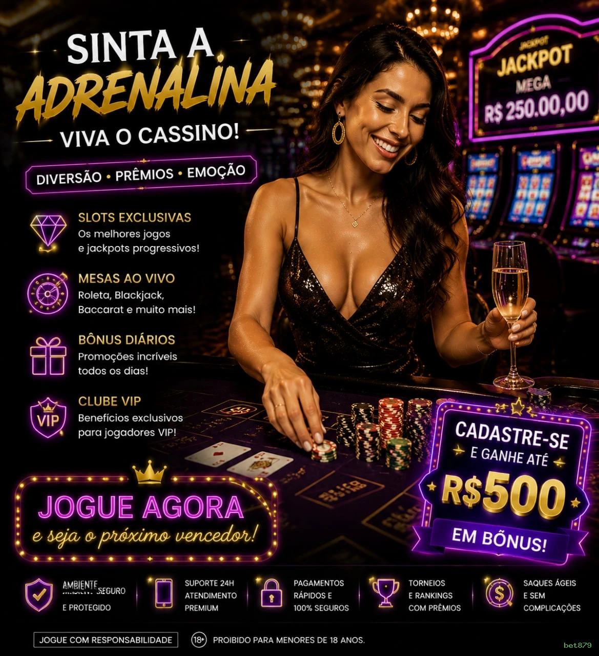 Certificações de segurança e licenças da bet879